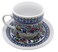 Turkish Coffee Cup and Saucer 6 Sets 12 Pieces