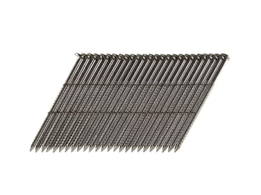 BC Eagle 238X113RSS28 Offset Round Head 238Inch x 113 x 28 Degree S304 Stainless Steel Ring Shank Wire Collated Framing Nails 1000 per box