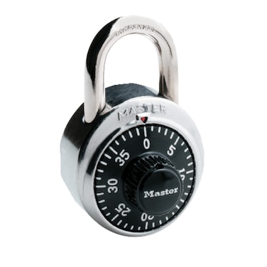 Master Lock 1500D Locker Lock Combination Padlock 1 Pack Black