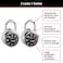 Master Lock 1500T Locker Lock Combination Padlock 2 Pack Black