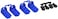 RPM Shock Shaft Guards for Traxxas and Durango 110 Scale Shocks Blue