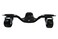 Shepherd Hardware MoveIt 9442 12Inch Steel TriDolly 300lb Load Capacity 12 Inch Black