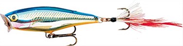 Rapala Skitter Pop Silver Blue 2 34Inch