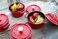 Staub Cast Iron 025qt Mini Round Cocotte  Cherry Made in France