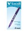Pilot VBall Liquid Ink Rolling Ball Stick Pens Extra Fine Point Purple Ink 12Pack 35210