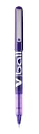 Pilot VBall Liquid Ink Rolling Ball Stick Pens Extra Fine Point Purple Ink 12Pack 35210