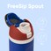 Owala Marvel FreeSip Insulated Stainless Steel Water Bottle with Straw for Sports and Travel BPAFree Sports Water Bottle 24 oz Captain America