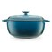 Mercer Culinary Enameled Cast Iron Round Dutch Oven 6 qt Turquoise