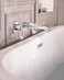 Moen WTS981 Doux Single Handle Wall Mount Filler High Flow Tub Faucet with 10 Spout Reach Chrome