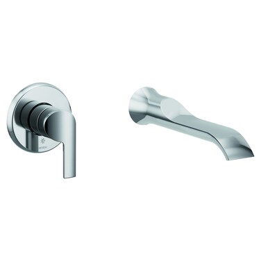 Moen WTS981 Doux Single Handle Wall Mount Filler High Flow Tub Faucet with 10 Spout Reach Chrome