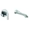 Moen WTS981 Doux Single Handle Wall Mount Filler High Flow Tub Faucet with 10 Spout Reach Chrome