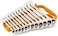 GEARWRENCH 16 Piece Ratcheting Combination Wrench Set with Tray  Metric  9416
