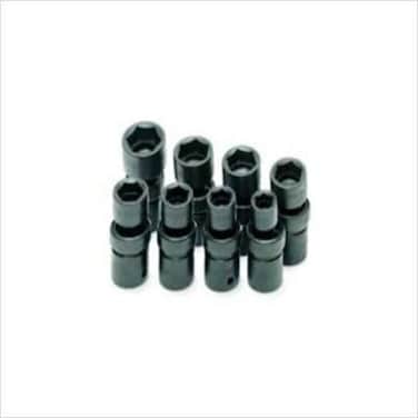 SK Tools USA 12 Drive 8 Piece 6 Point Standard SAE Swivel Impact Socket Set 12  1516  34301