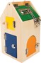 Small Foot Wooden Toys Big House of Locks with Locks Bolts Levers Hinges  Safety Chain Playset Designed for Children 3