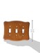Amerelle 176TTT Austin Triple Wood Wallplate 3 Toggle