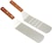 Grill Dump Truck Stainless Steel Riveted Smooth Wooden Handle Commercial Grade a Perforated Solid Spatula 2piece Set