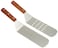 Grill Dump Truck Stainless Steel Riveted Smooth Wooden Handle Commercial Grade a Perforated Solid Spatula 2piece Set