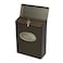 Gibraltar Mailboxes DVKPBZ00 Designer locking mailbox Bronze wSatin Nickel 97 x 44 x 126 inches
