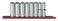 GEARWRENCH 8 Pc 12 Drive 12 Point Deep SAE Socket Set  80713