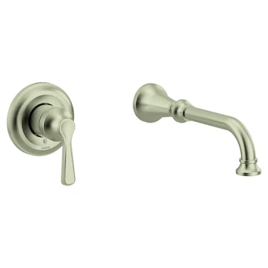 Moen WTS44501BN Colinet Single Handle Wall Mount Filler High Flow Tub Faucet with 10 Spout Reach Brushed Nickel
