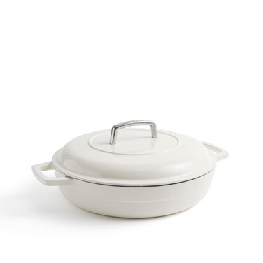 Martha by Martha Stewart 35 QT Enameled Cast Iron Braiser wLid  Crescent Moon