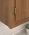 Amerock  Cabinet Hinge  Variable Overlay Hinge with Reverse Bevel  Burnished Brass  2 Pack  SelfClosing Hinge  Cabinet Door Hinge