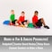 Cosom Scooter Board Set 12 Inch Childrens Sit  Scoot Board With 2 Inch NonMarring Metal Casters  Safety Guards for Physical Education Class Sliding Boards with Safety Handles 6 Colors