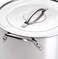 IMUSA USA Stainless Steel Stock Pot with Lid 12Quart Silver