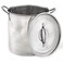 IMUSA USA Stainless Steel Stock Pot with Lid 12Quart Silver