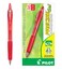 Pilot Precise Gel BeGreen Refillable  Retractable Rolling Ball Pens Fine Point Red Ink 12Pack 15003
