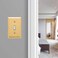 Baldwin Estate 4751030CD Square Beveled Edge Single Toggle Switch Wall Plate in Polished Brass 45 x 275