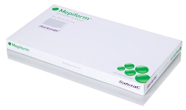 Mepiform with Safetac Technology 4x7 5 Count Self Adherent Soft Silicone Sheeting for Scar Reduction