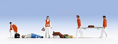 Noch 36094 Paramedics 6 N Scale Figures