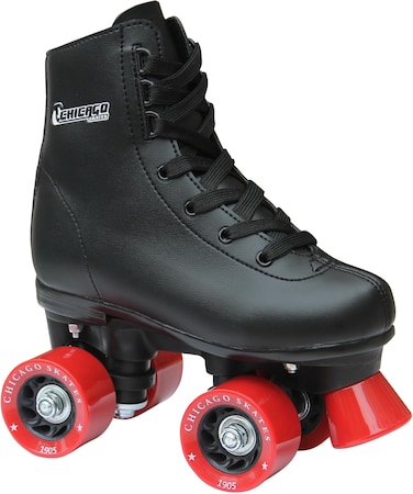 CHICAGO Boys Rink Roller Skate  Black Youth Quad Skates  Size 3