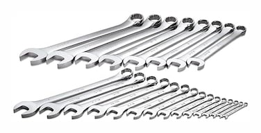 SK Tools USA 23 Piece Regular 12 Point SAE SuperKrome Combination Wrench Set 14  112  86043
