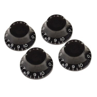 Gibson Top Hat Knobs  4 Pack Black