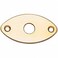 Allparts Football Jackplate  Chrome