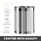 Oggi Stainless Steel Utensil Holder  5 Diameter Utensil Caddy Weighted Base for Stability  LargerSized Utensil Crock and Countertop Utensil Organizer Stainless Steel