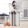 Oggi Stainless Steel Utensil Holder  5 Diameter Utensil Caddy Weighted Base for Stability  LargerSized Utensil Crock and Countertop Utensil Organizer Stainless Steel