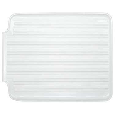 Better Houseware Drain Boards for Kitchen Counter White Dish Drain Board Shields Countertops from Water Damage Space Efficient 195x155x125