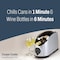 Cooper Cooler  Rapid Beverage  Wine Bottle Chiller for Home Bars  Dorms Automatic Touchpad Quick Chill Functionality Efficient Ice  Water System Perfect for Sodas Beer Wine  Silver