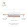 Fox Run Polished Marble Rolling Pin with Wooden Cradle 10Inch Barrel White