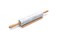 Fox Run Polished Marble Rolling Pin with Wooden Cradle 10Inch Barrel White