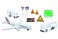 Daron American Airlines Airport Playset with DieCast Metal Model Airplane with Plastic Parts Cars and Transportation Toys for Kids Ages 3