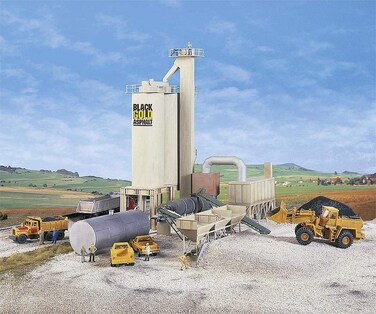 Walthers Cornerstone Series Kit HO Scale Black Gold Asphalt  Hot Mix Plant