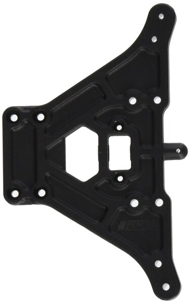 RPM Rear Shock Tower for The Nitro Slash Nitro Stampede Nitro Rustler and Nitro Sport Black