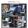 PHWALK 1 Pair 28 32 36 40 48 56 60 Inch 500 Lb with Lock Heavy Duty Drawer Slides Full Extension Locking Industrial Drawer Slides 3 Section Drawer Tracks and Runners Side Mount 3 Wide