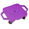 Cosom Scooter Board 12 Inch Childrens Sit  Scoot Board With 2 Inch NonMarring Nylon Casters  Safety Guards for Physical Education Class Sliding Boards with Safety Handles Purple
