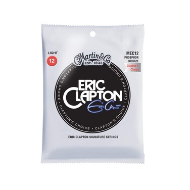 Martin Guitar Eric Claptons Choice MEC12 928 Phosphor Bronze LightGauge Acoustic Guitar Strings