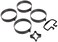 Norpro Nonstick EggPancake Rings 4 Piece Set